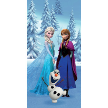 Памучна плажна кърпа Frozen – любими героини за вълшебни летни дни