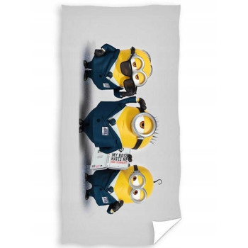 Памучна плажна кърпа Minions – забавен дизайн за весели летни дни