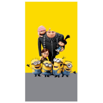 Плажна кърпа от памук Despicable Me – любими герои за незабравимо лято