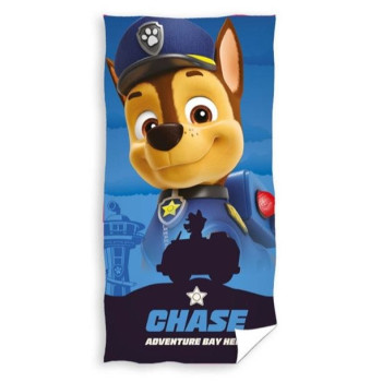 Памучна плажна кърпа Paw Patrol с Chase – любим герой на плажа