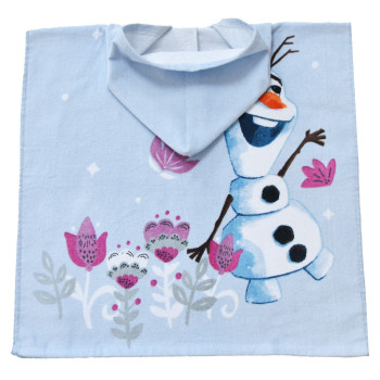 Памучно плажно пончо Frozen Elsa за малки принцеси