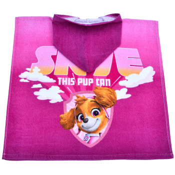 Памучно плажно пончо Paw Patrol Skye за игриво настроение