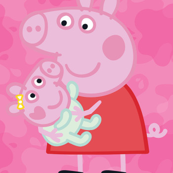 Памучна плажна кърпа Peppa Pig Baby за детски усмивки