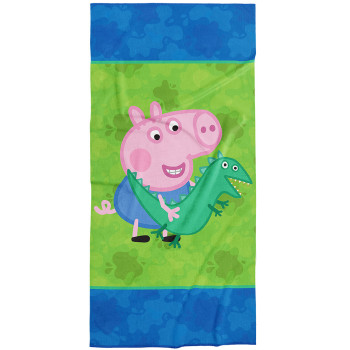Памучна плажна кърпа Peppa Pig George с весел принт