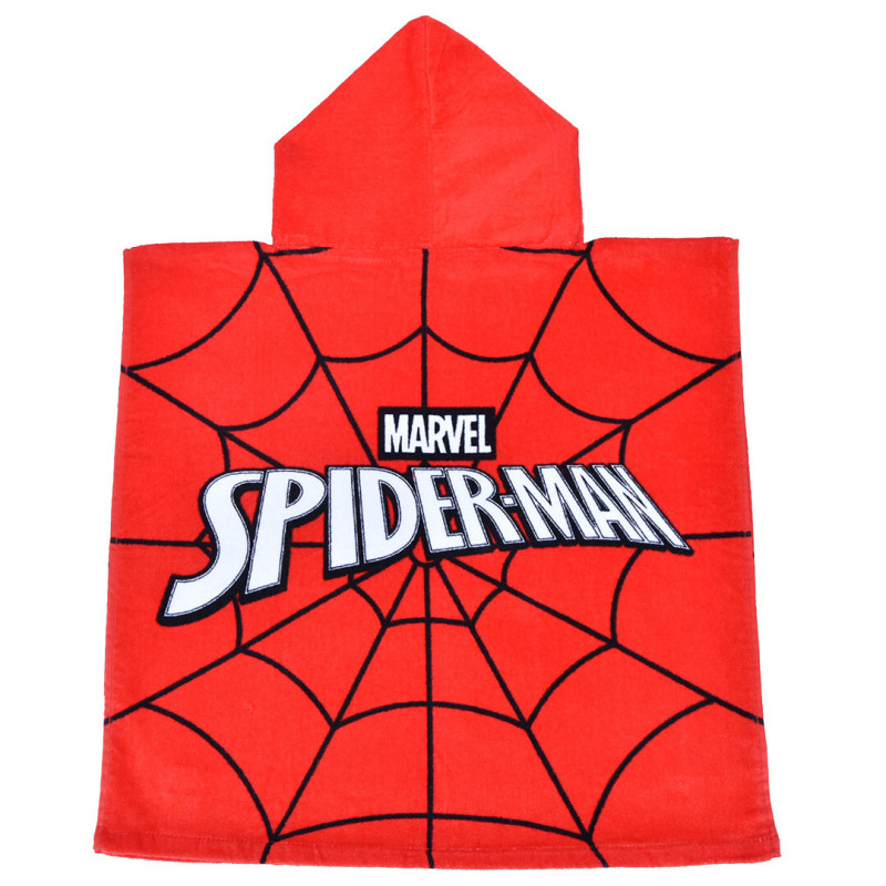Памучно плажно пончо Spiderman Eyes със супергеройски дизайн