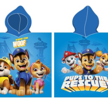 Детско плажно пончо Paw Patrol с качулка